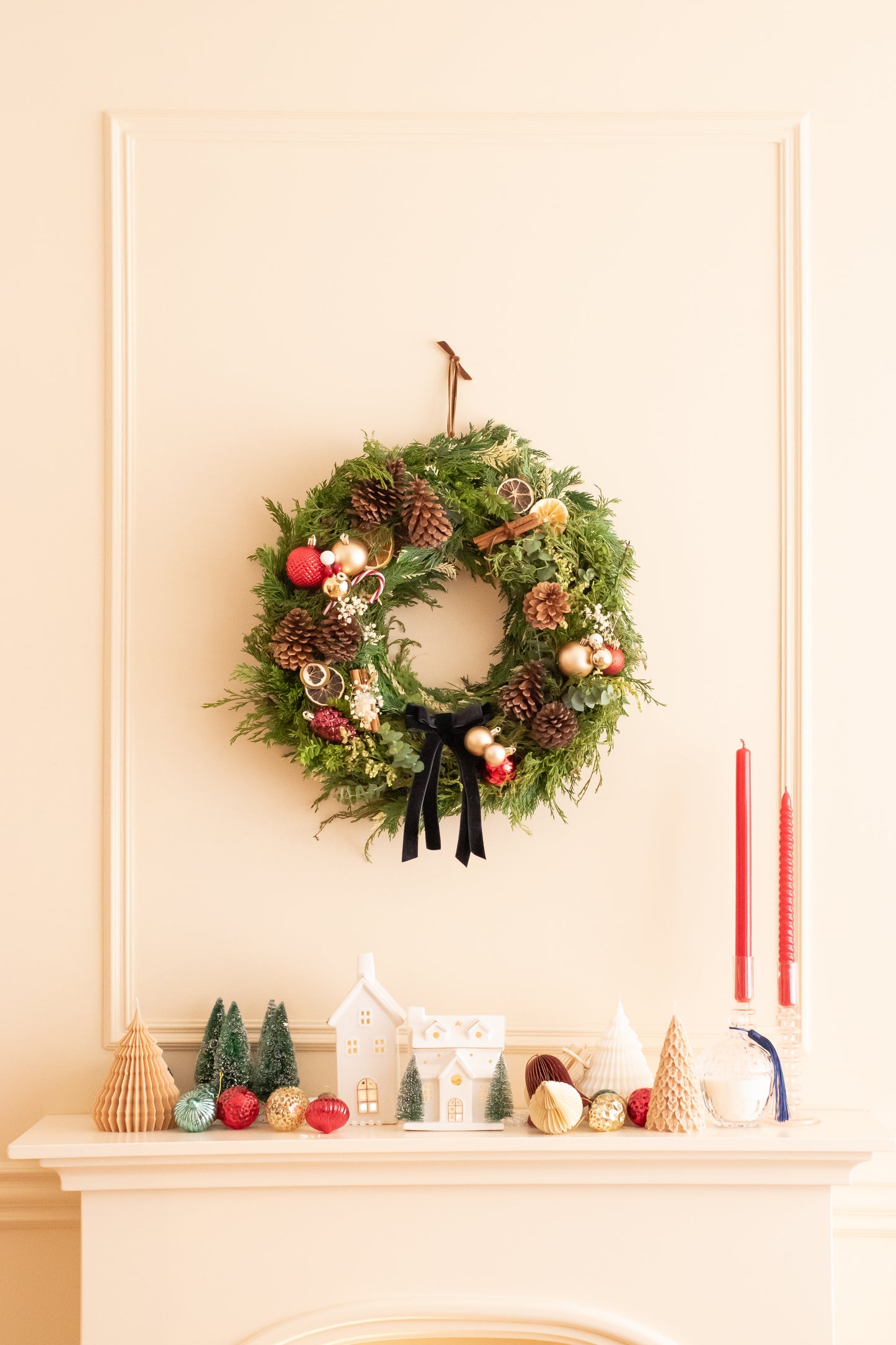 Corona de navidad - Completa extra volumen