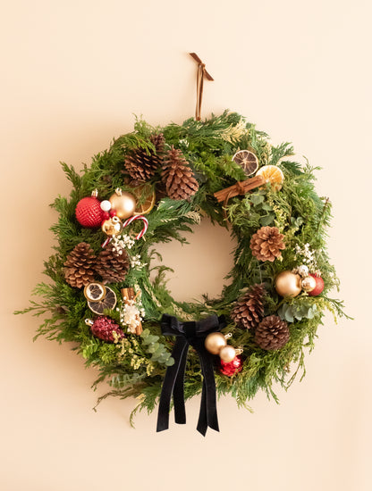 Corona de navidad - Completa extra volumen