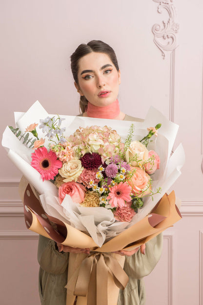 Bouquet floral y empaque – curso corto de Clementina Flower School (2)