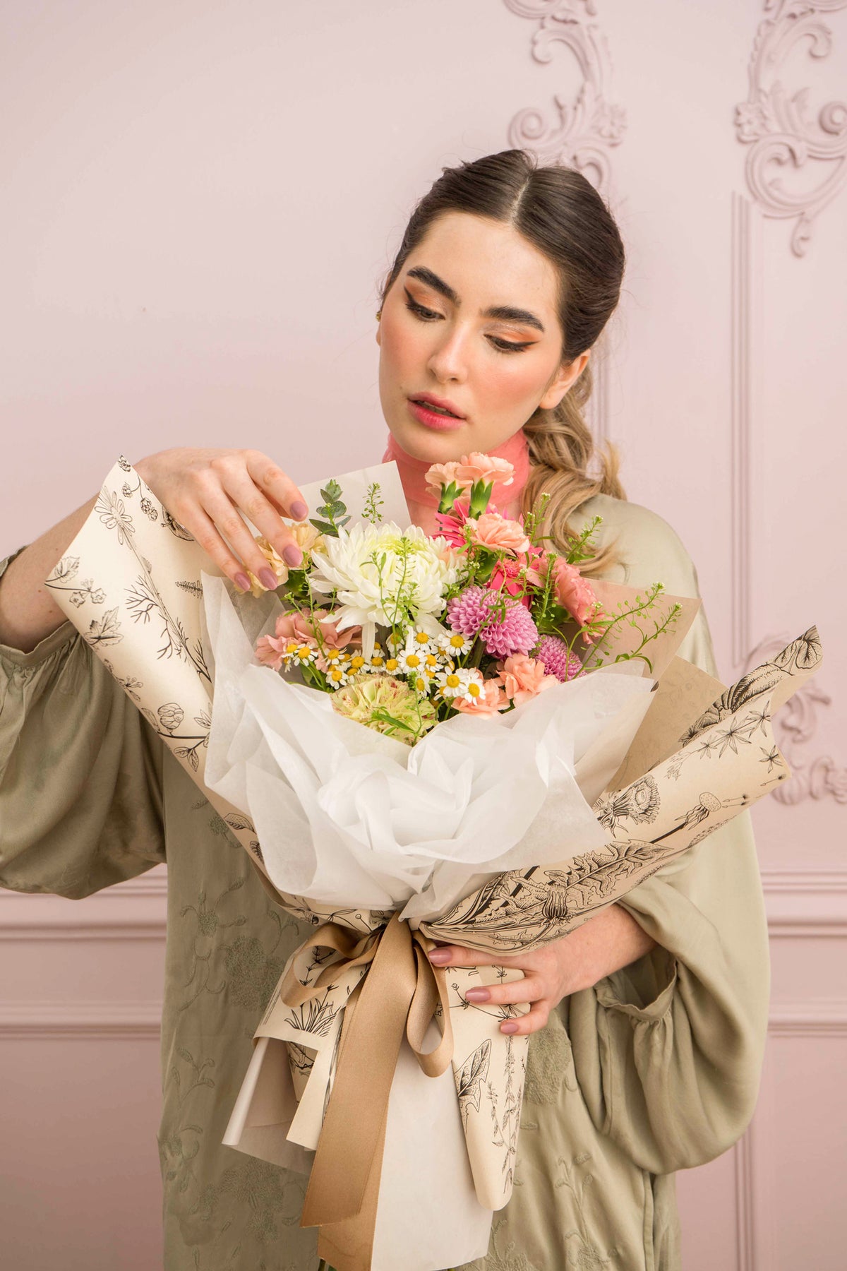 Bouquet floral y empaque – curso corto de Clementina Flower School (3)
