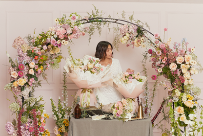 Bouquet floral y empaque – curso corto de Clementina Flower School (6)