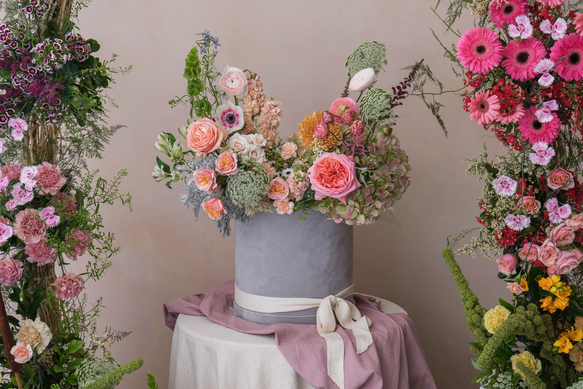 Caja floral – curso corto de diseño de cajas florales de Clementina Flower School (5)