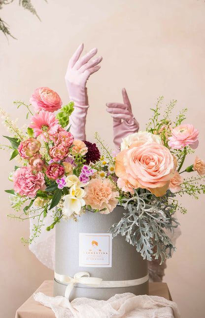 Caja floral – curso corto de diseño de cajas florales de Clementina Flower School (6)