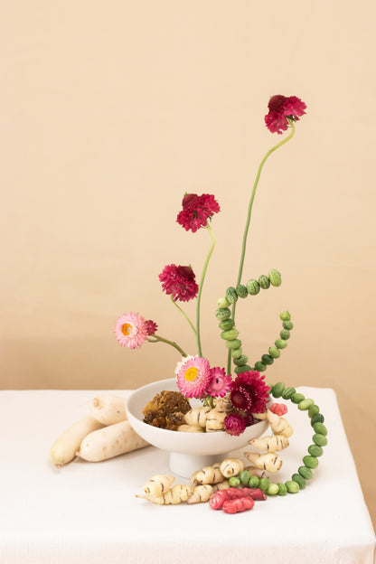 Composición floral inspirada en el Ikebana – curso corto de Clementina Flower School (2)
