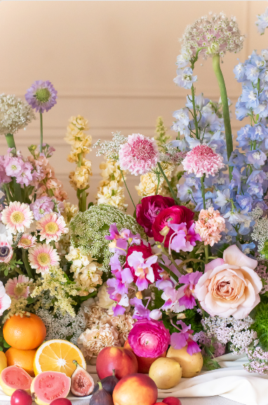 Jardinera floral orgánica – curso corto de diseño de jardín de Clementina Flower School (2)