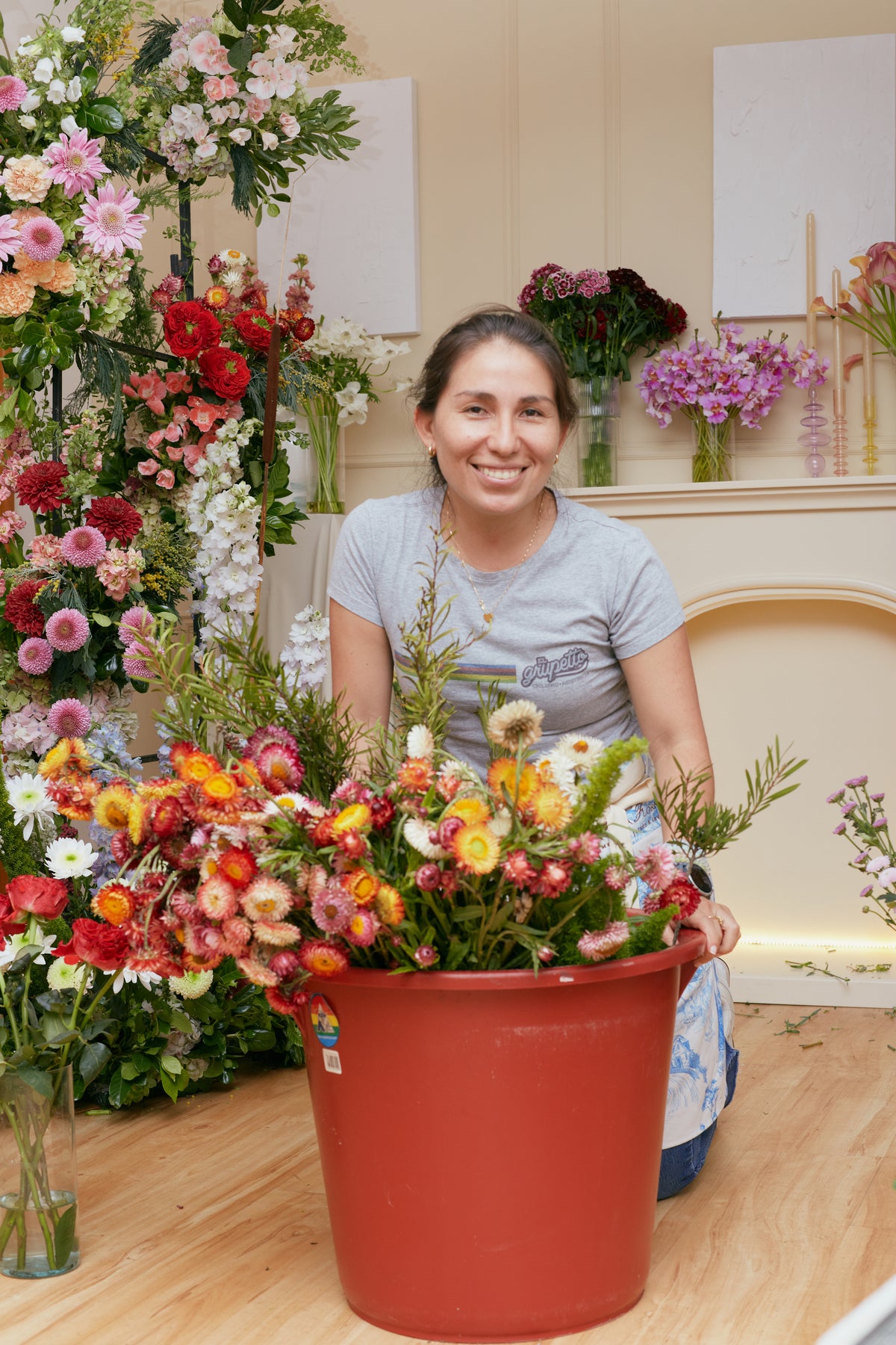 Jardín floral – curso corto de jardín floral y costos de Clementina Flower School (7)