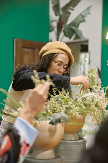 Curso de diseño floral orgánico para eventos – Clementina Flower School, Bogotá y Medellín (8)