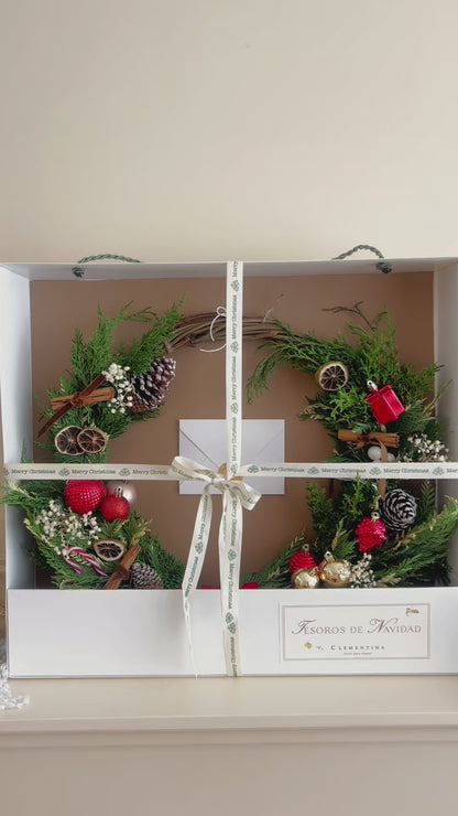 Corona de navidad - Completa extra volumen