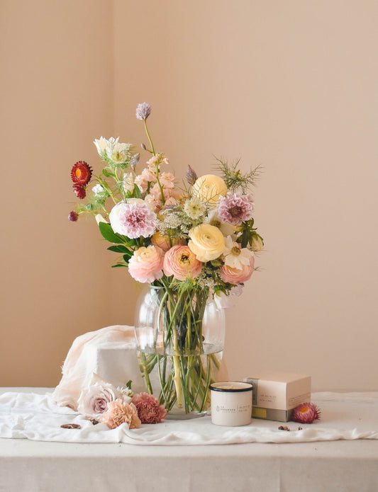 Bouquet Land of happiness en florero